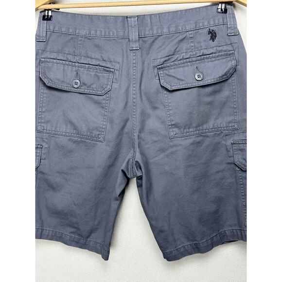 Polo Ralph Lauren Mens Cargo Gray Shorts Classic size 34 Heavy Cotton - Picture 12 of 13